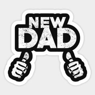 New Dad Pregnancy Announcement Funny Men design Fathers Day Sticker